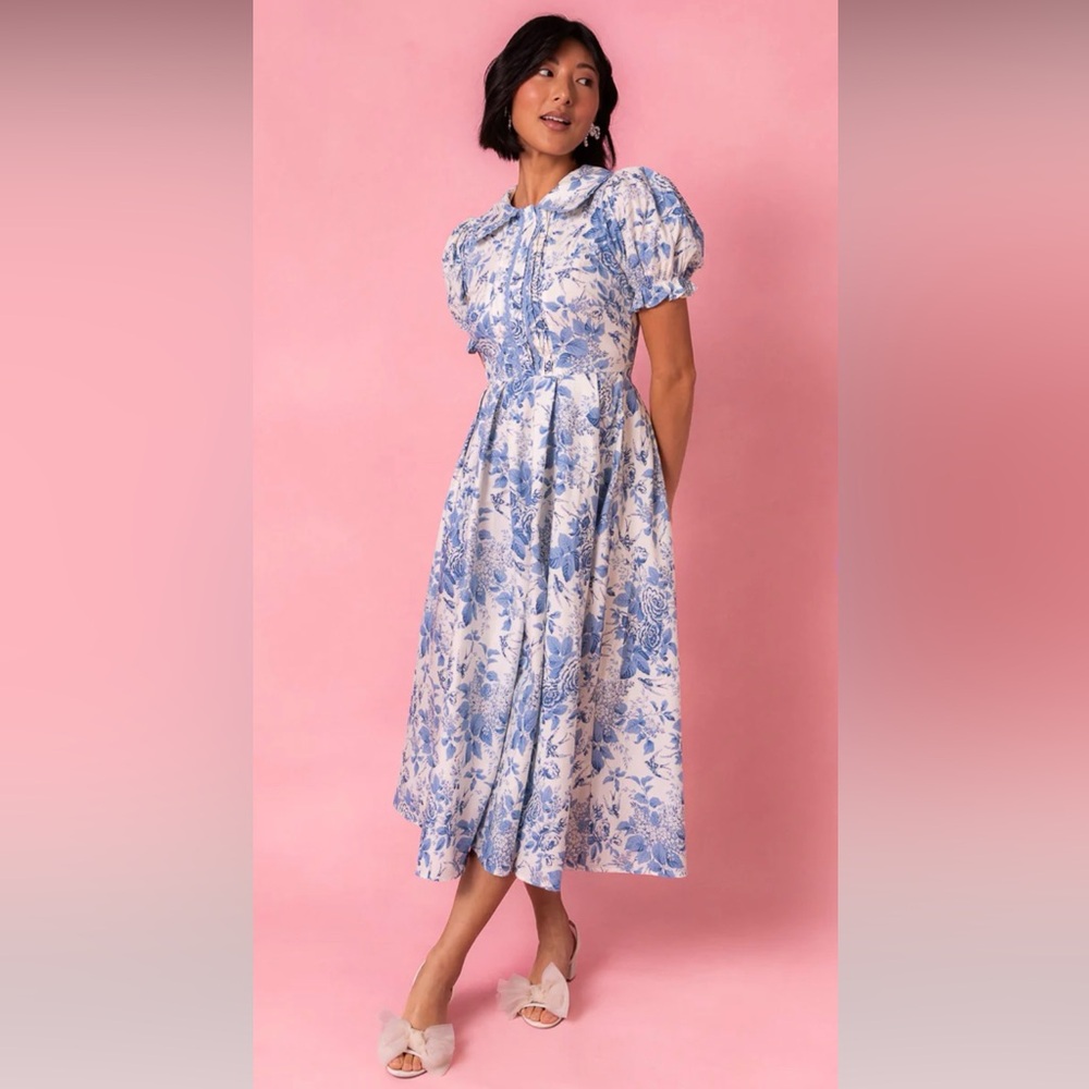 ♡ 𝖨𝗏𝗒 𝖢𝗂𝗍𝗒 𝖢𝗈 ♡ 𝖲𝗈𝗉𝗁𝗂𝖺 𝖡𝗅𝗎𝖾 𝖥𝗅𝗈𝗋𝖺𝗅 𝖣𝗋𝖾𝗌𝗌 - Picture 3 of 6